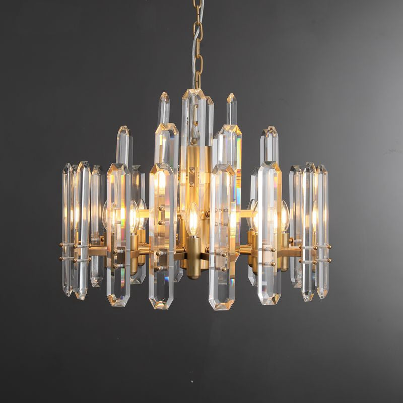Gleam Series K9 Crystal Glass Round Chandelier 24" 36 " 48"