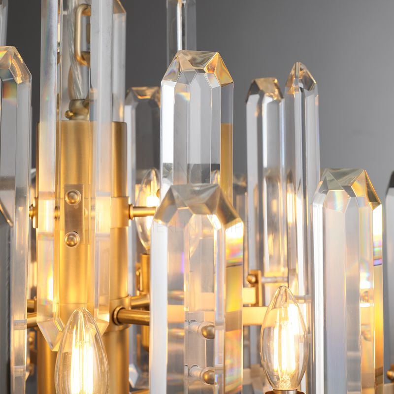 Gleam Series K9 Crystal Glass Linear Chandelier