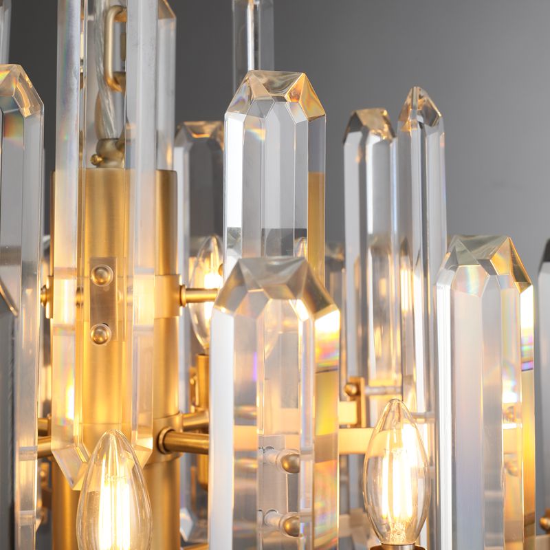 Gleam Series K9 Crystal Glass Round Chandelier 24" 36 " 48"