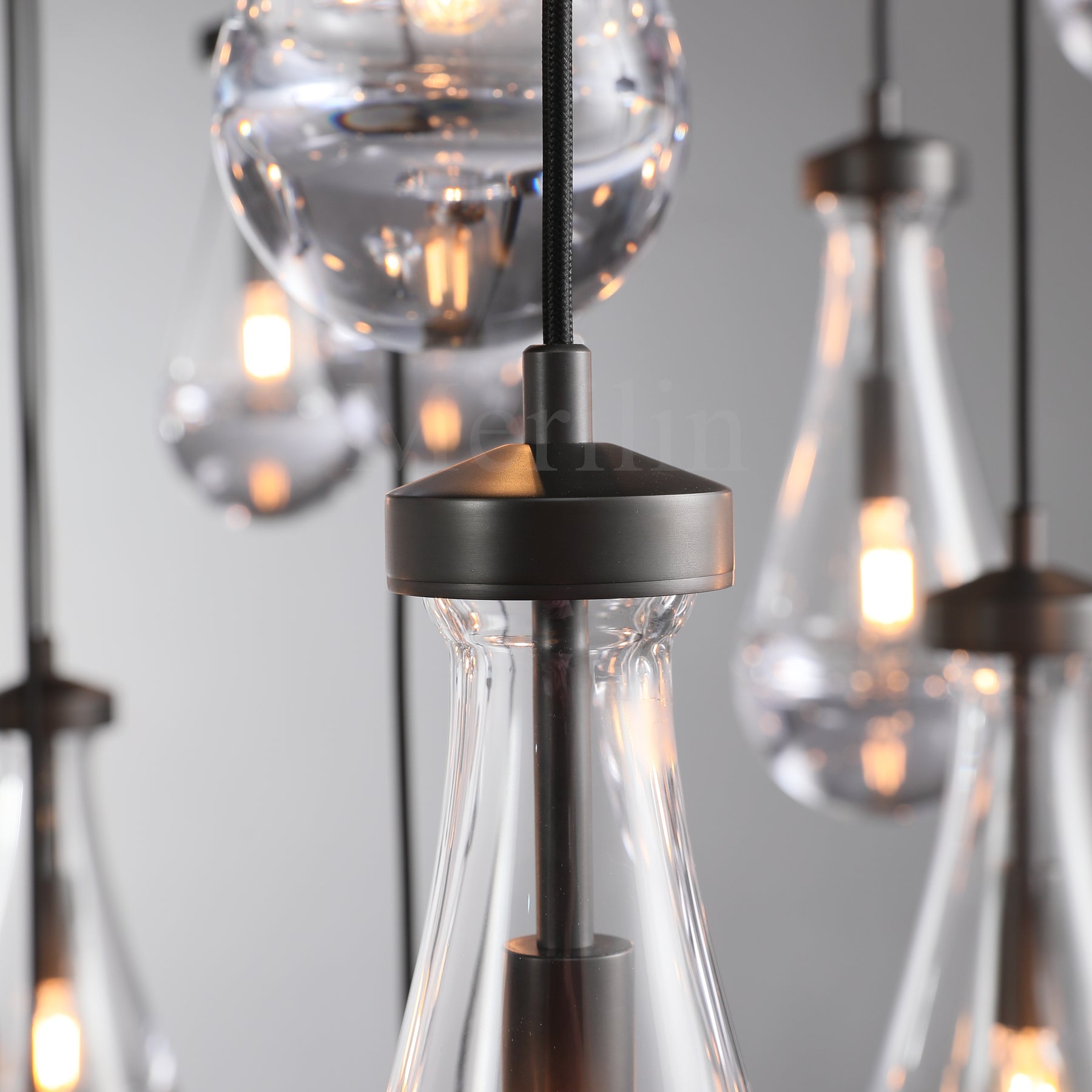 Modern Raindrop Chandelier Round / Rectangle For Living Room Dinning Room