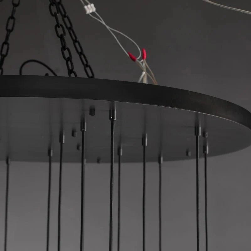 Raindrop Round Chandelier Modern Luxury Glass Chandelier For Living Room Dinning Room