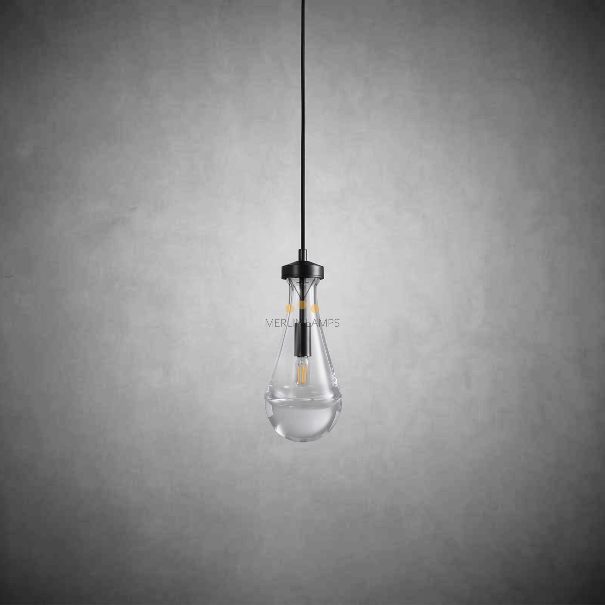 Raindrop Modern Glass Kitchen Island Pendant Light