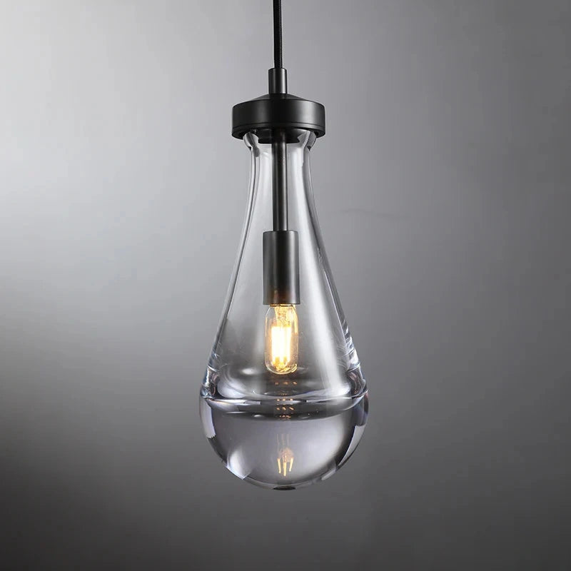 Raindrop Modern Glass Kitchen Island Pendant Light