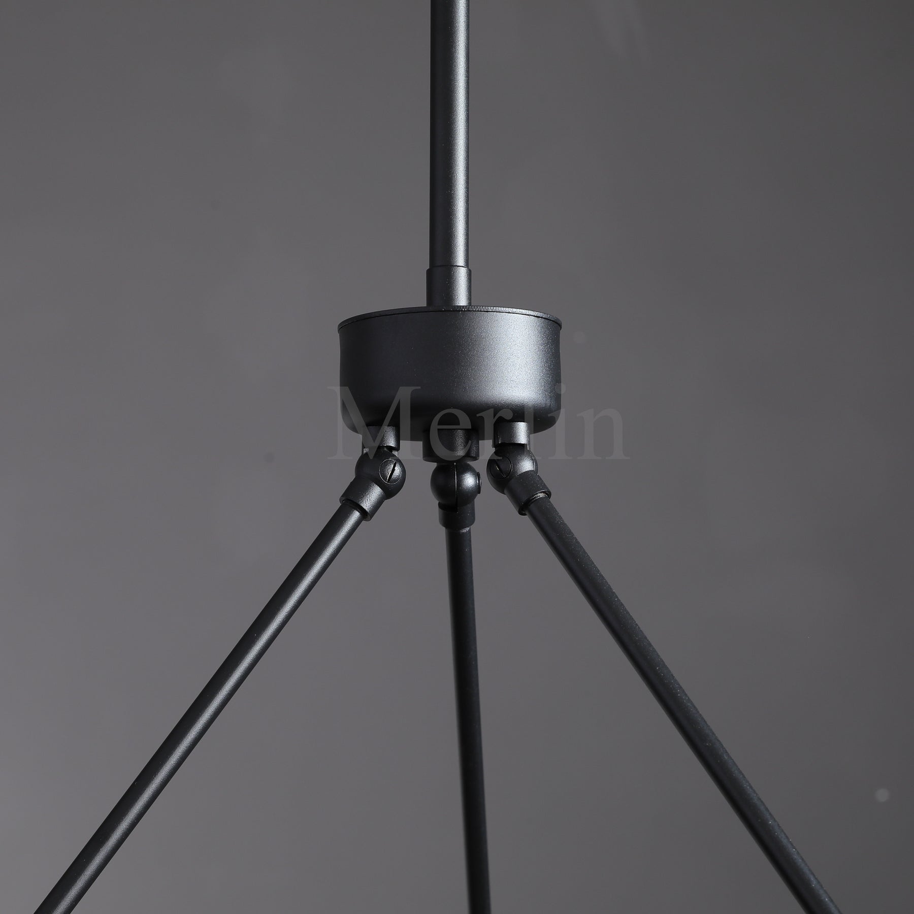 George Elegant Modern Round Lamp Fixture, Metal Chandelier for Living Room, Bedroom, Dining Room