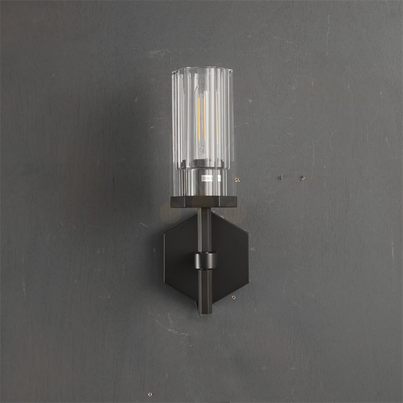 Kimberly Lambe Hexagonal Wall Sconce 14¼"H for Bedroom, Living Room, Kitchen Island