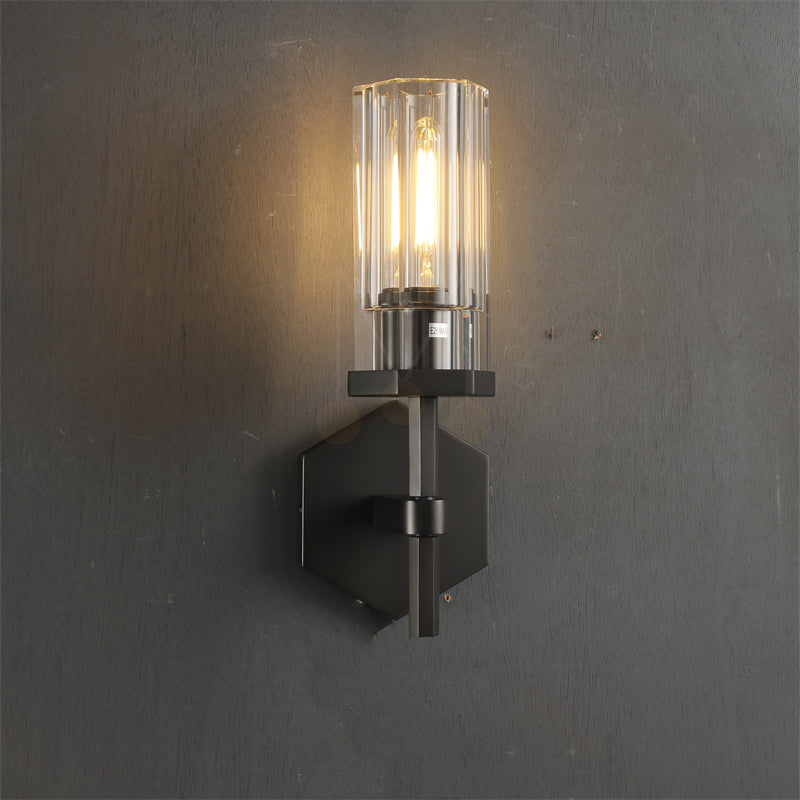 Kimberly Lambe Hexagonal Wall Sconce 14¼"H for Bedroom, Living Room, Kitchen Island