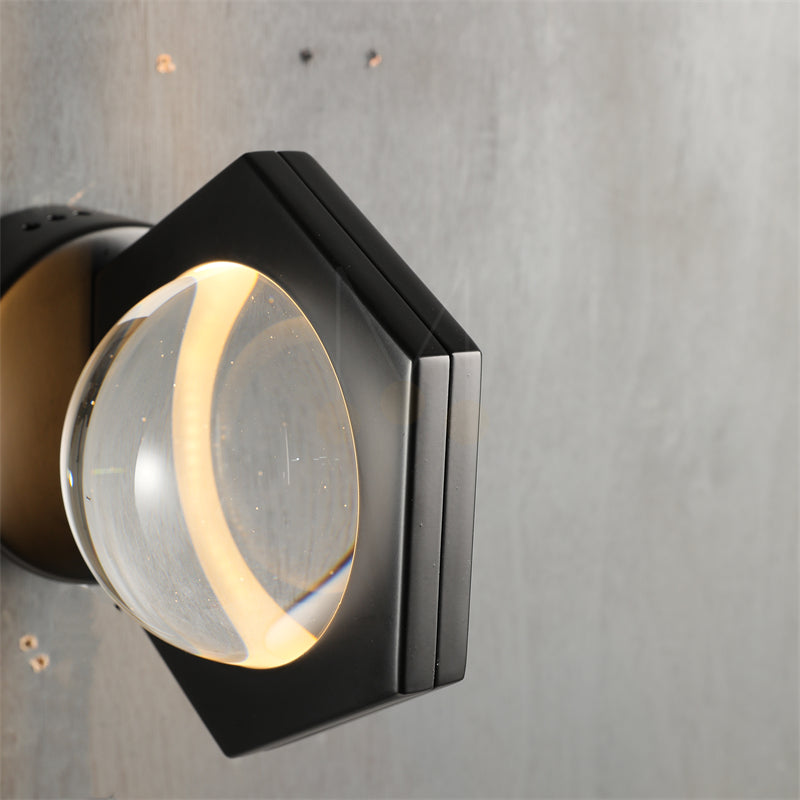 Planet Modern Glass Wall Sconce Fixture for Hallway, Room, Modern Wall Lamp