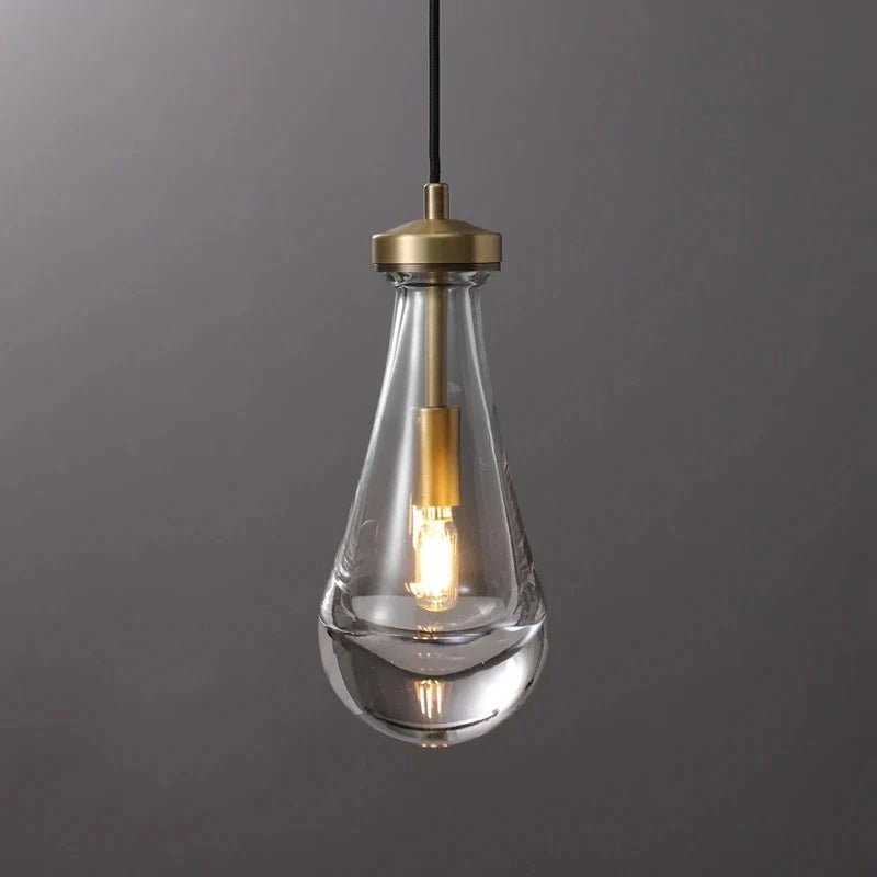 Raindrop Modern Glass Kitchen Island Pendant Light