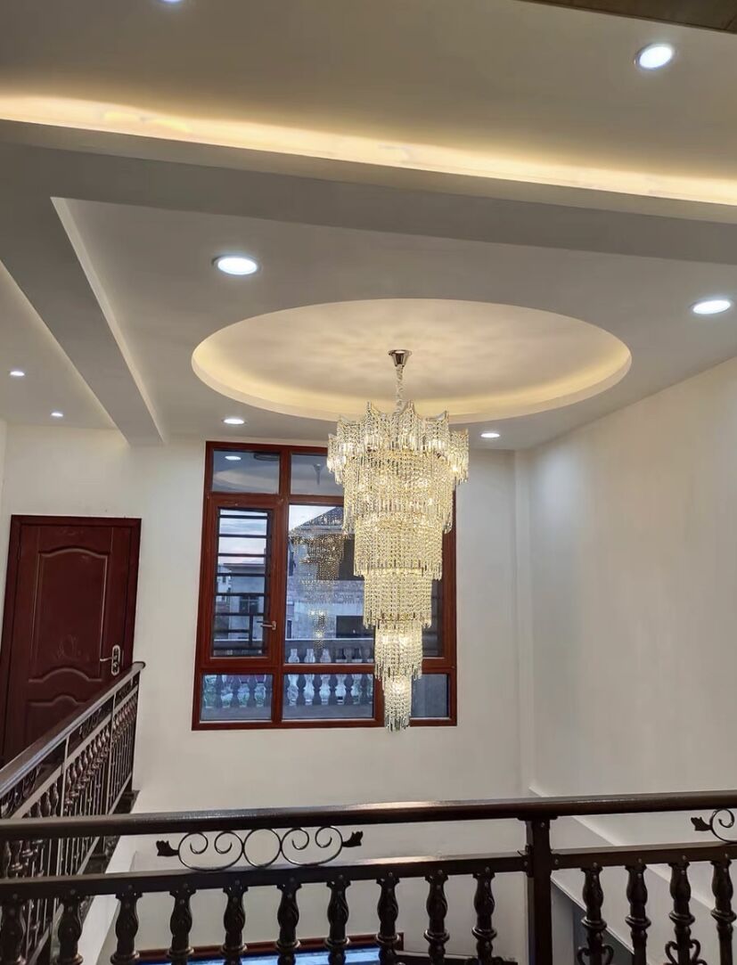 Extra Large Luxury Multi-tiered Crystal Chandelier for Foyer/Staircase