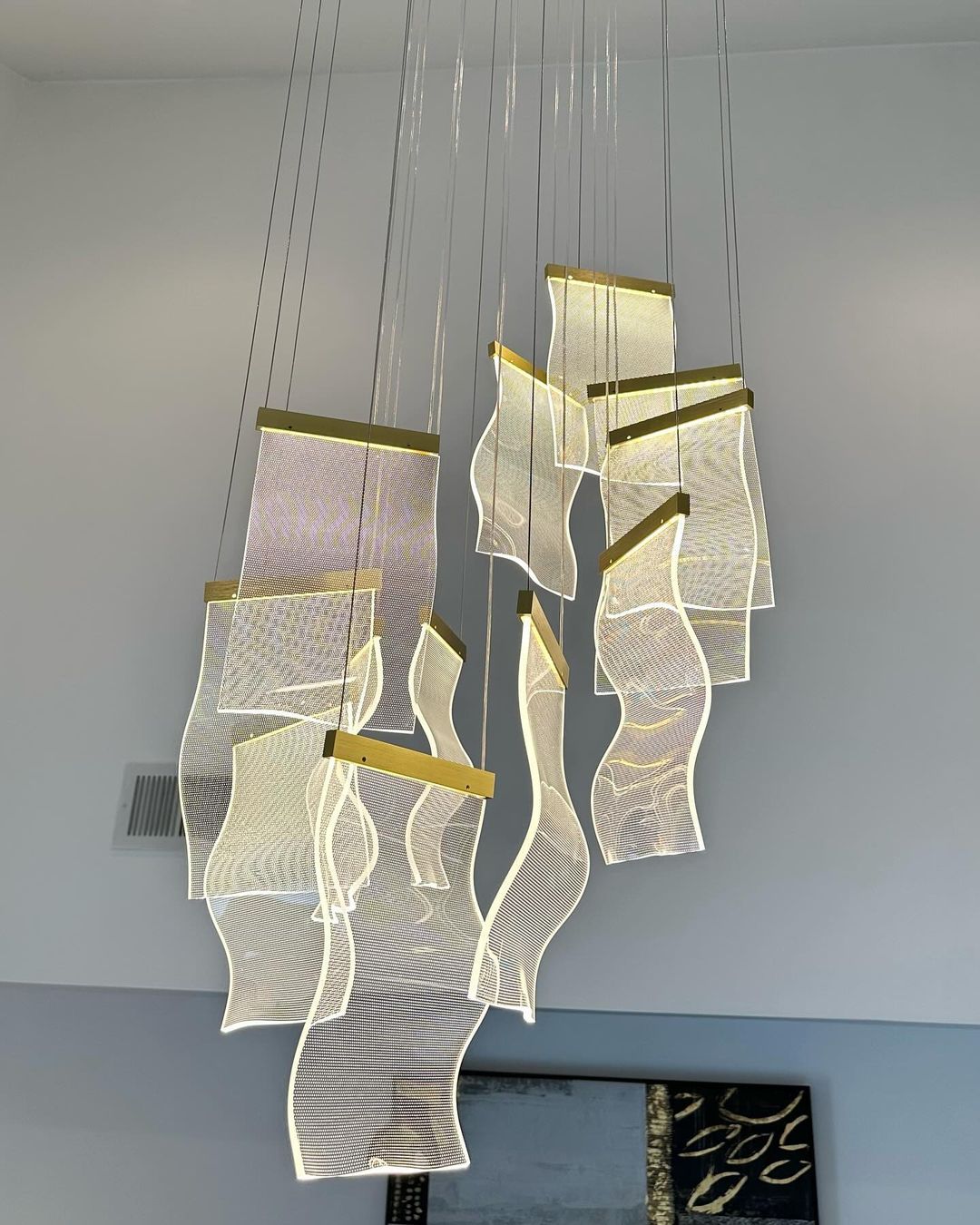 Extra Large Modern Acrylic Chandelier for Staircase/Foyer/Villa/Hall