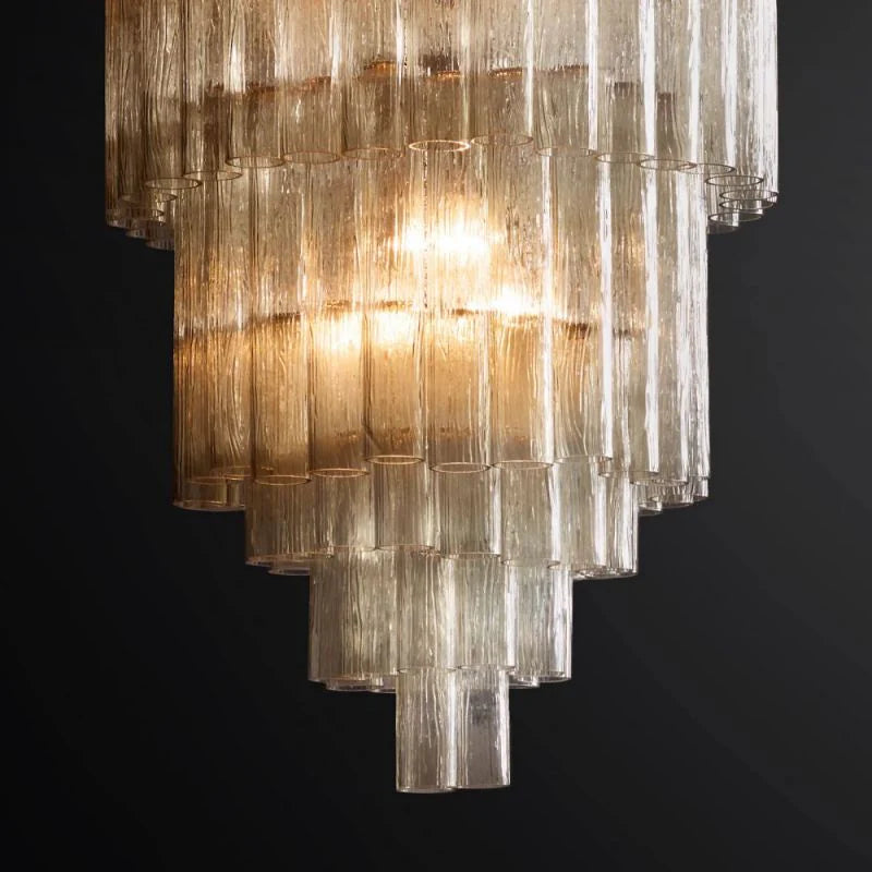 Grey Serena Multi-Tier Round Chandelier