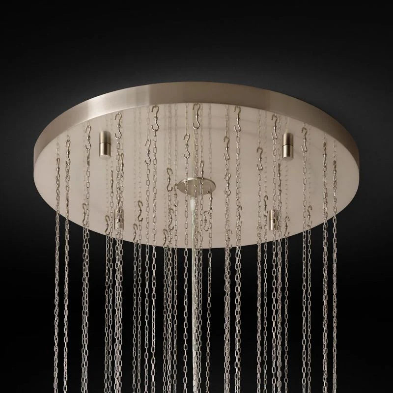 Grey Serena Multi-Tier Round Chandelier