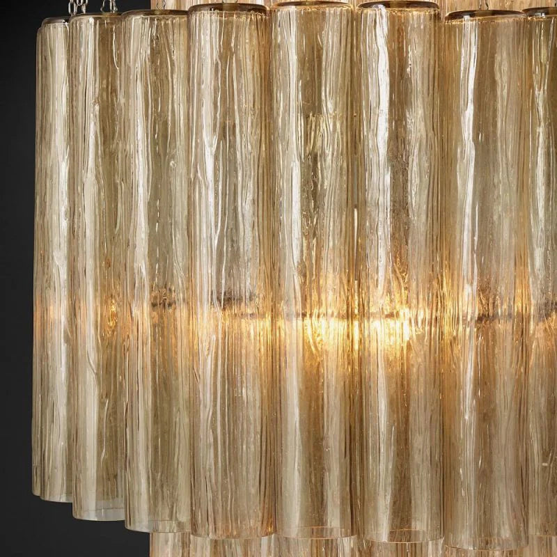 Grey Serena Multi-Tier Round Chandelier