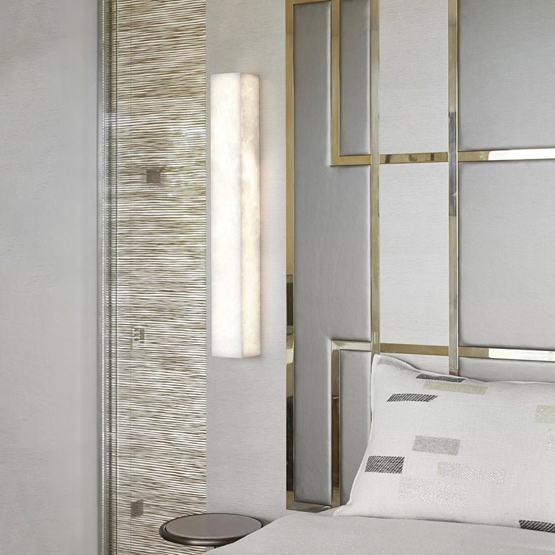 Chloe Indoor Kitchen Island Alabaster Wall Light