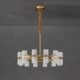 Lysandra Modern Alabaster Round Chandelier