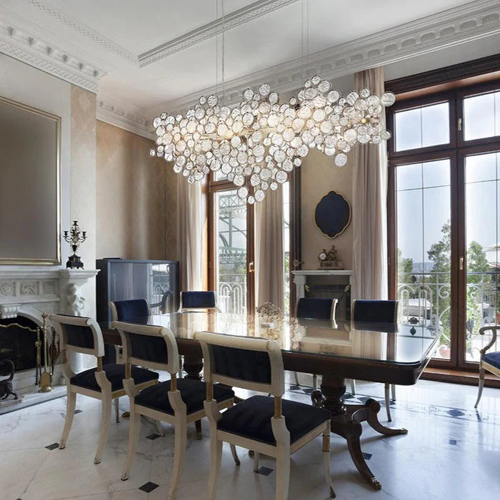 Trento Clustered Glass Linear Chandelier