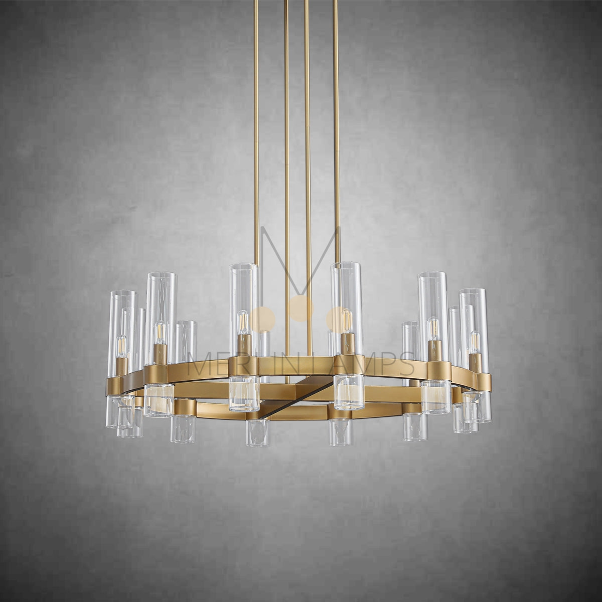 Nova Luxury Glass Round Chandelier 36" 48" 60"