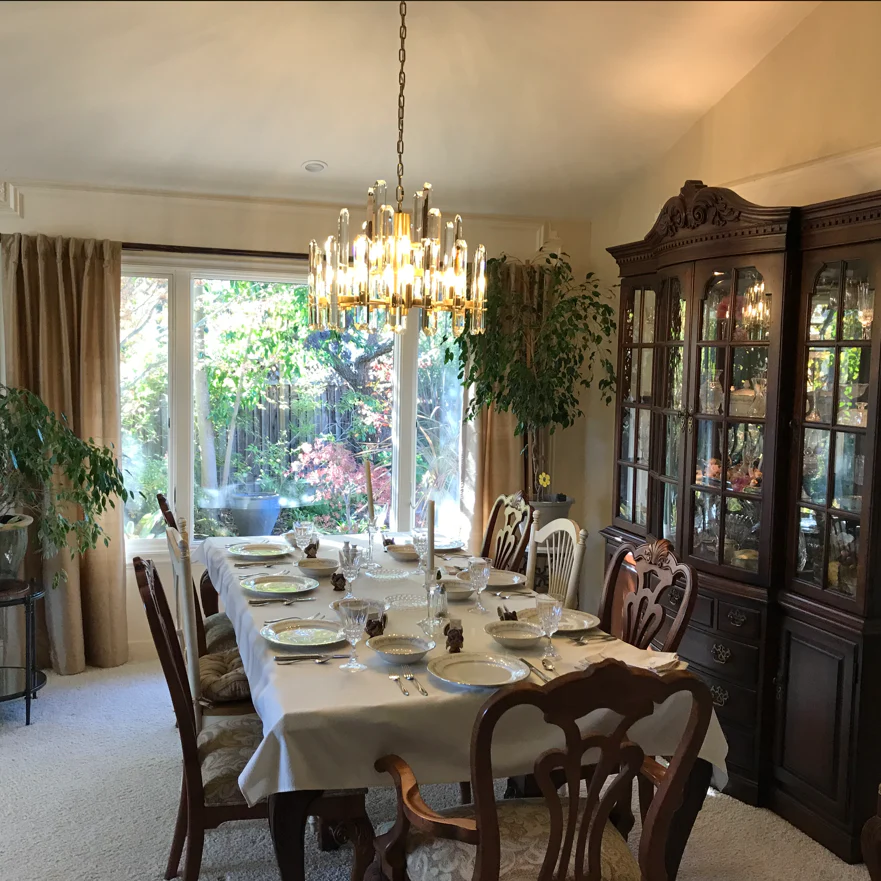 Gleam Series K9 Crystal Glass Linear Chandelier