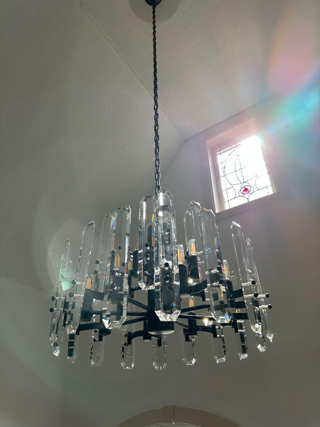 Gleam Series K9 Crystal Glass Linear Chandelier