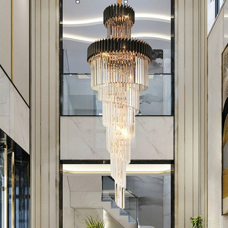 spiral chandelier large entryway chandelier modern