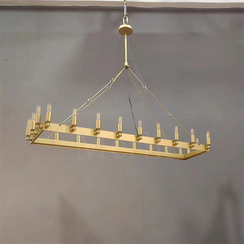 Dania Camina Luxury Vintage Rectangular Chandelier