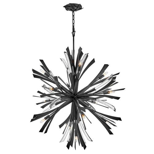 Bergamots 13 Lights Chandelier 42"H