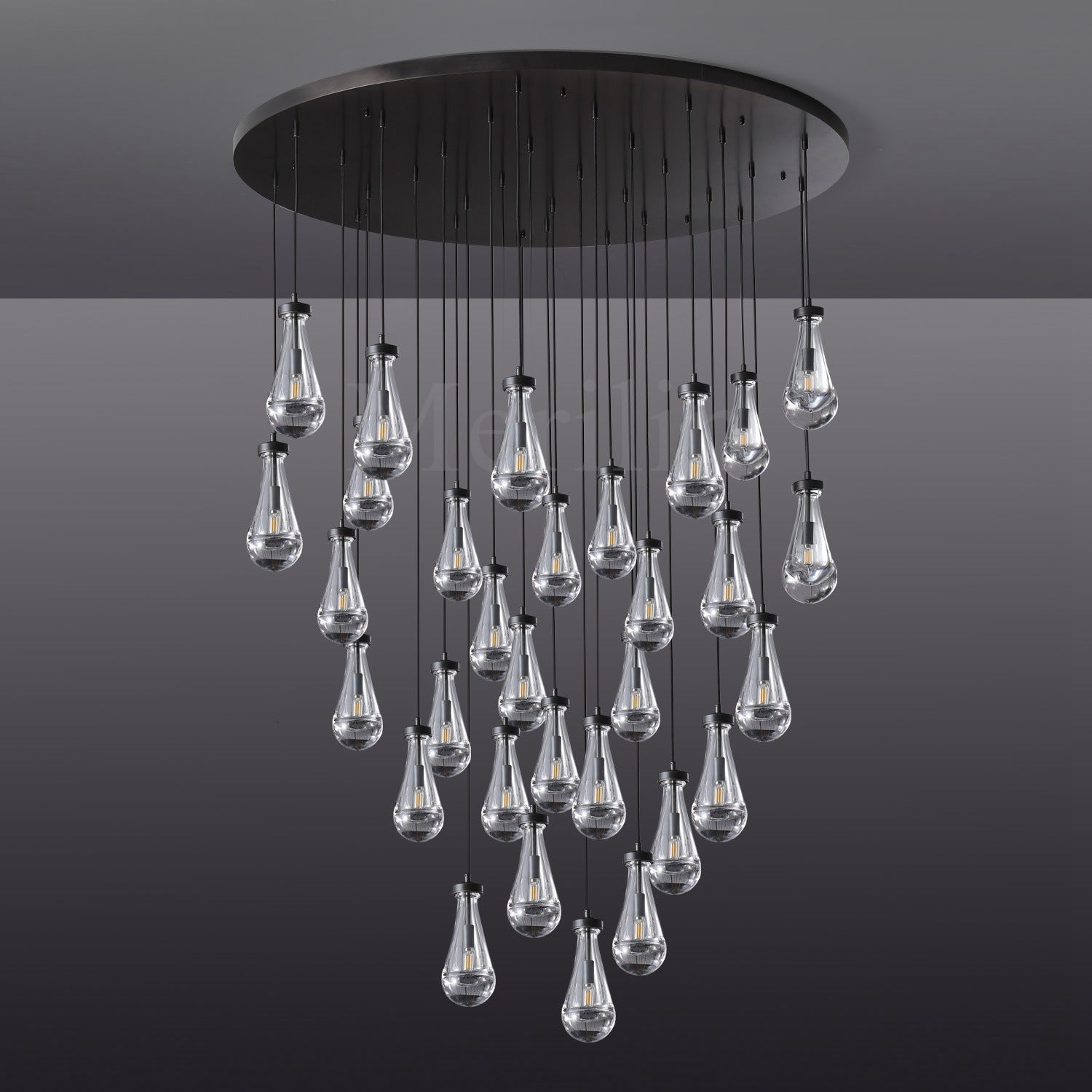 Modern Raindrop Chandelier Round / Rectangle For Living Room Dinning Room