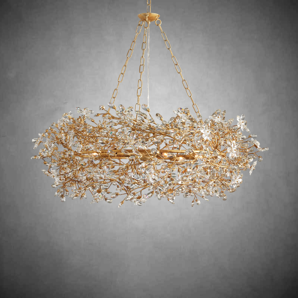 Fiore Crown Chandelier 39" 48" 60“