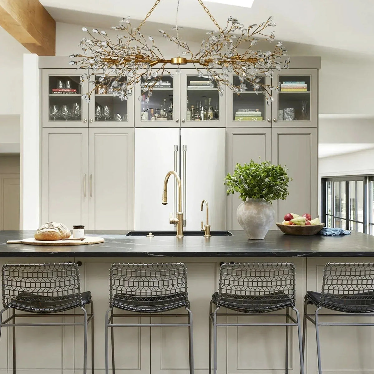 Fiore Linear Chandelier 43" 51" 68"W