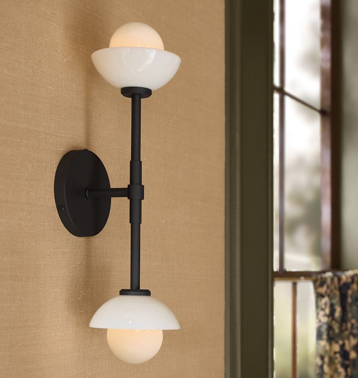 Alabaster Shade Greenwich Linear Wall Sconce