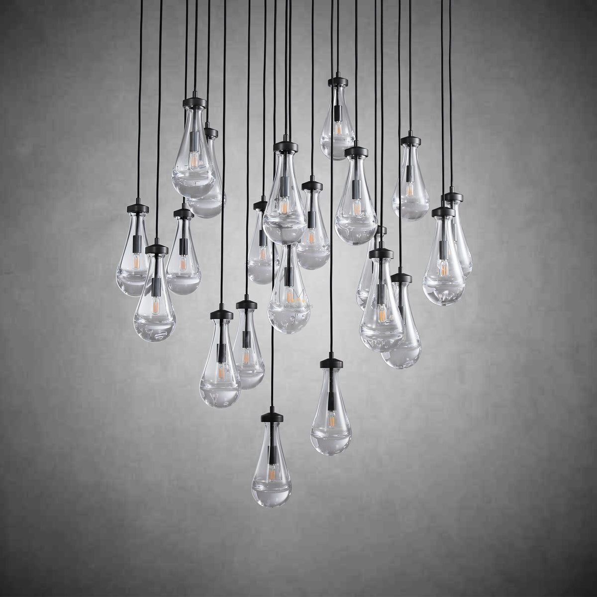 Modern Raindrop Chandelier Round / Rectangle For Living Room Dining Room