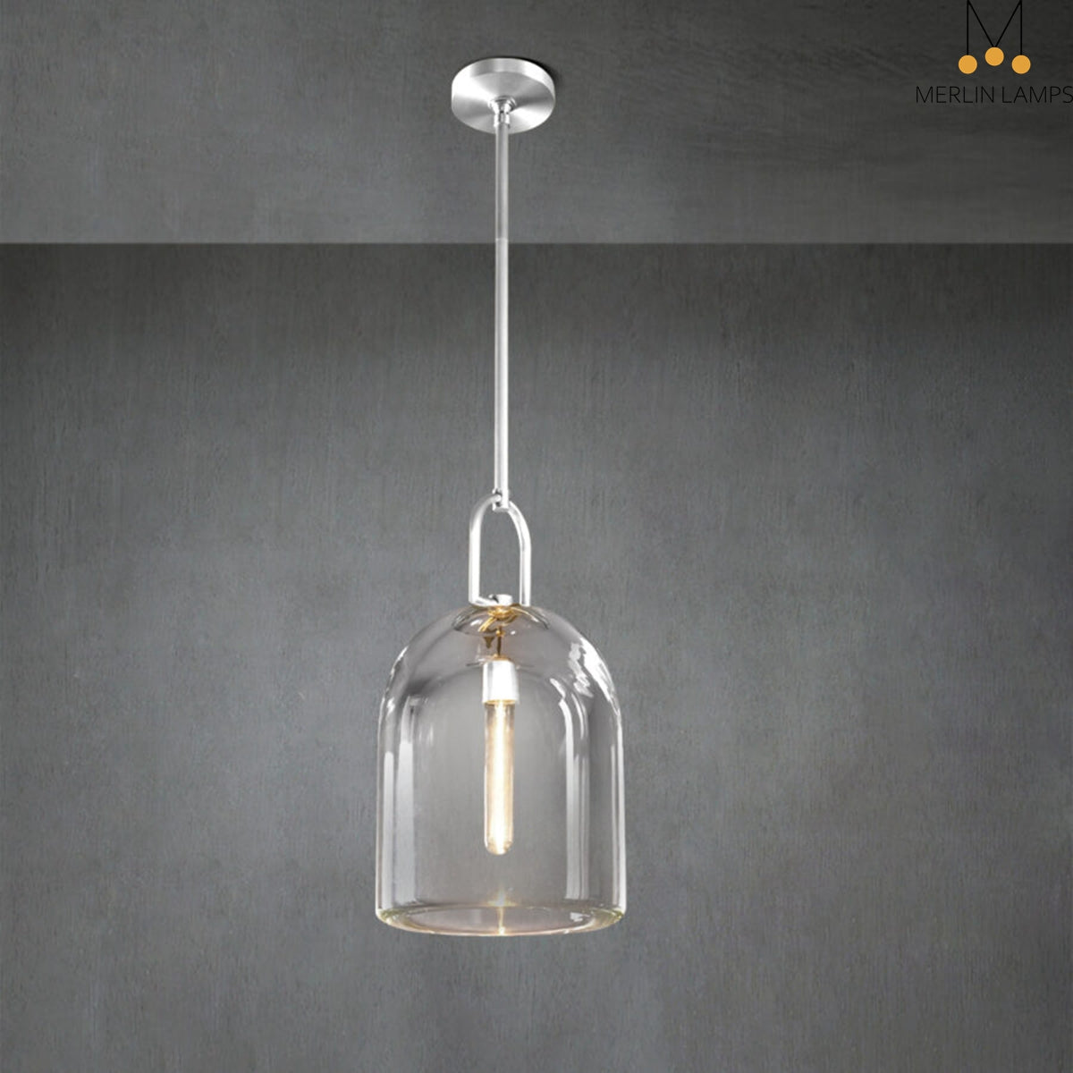 Brandon Cloche Pendant 5"/8"/10", Modern Decor Kitchen Island Pendants Lamp