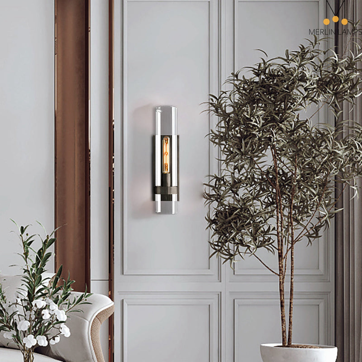 Nova Modern Glass Wall Sconce
