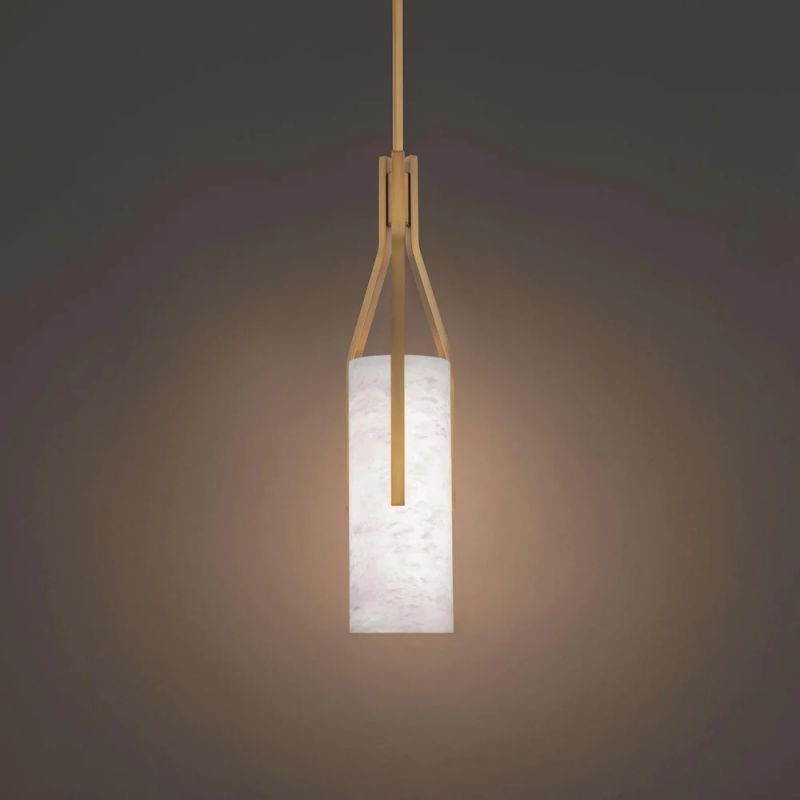 Paisley Alabaster 22in LED Pendant Lamp for Kitchen Island