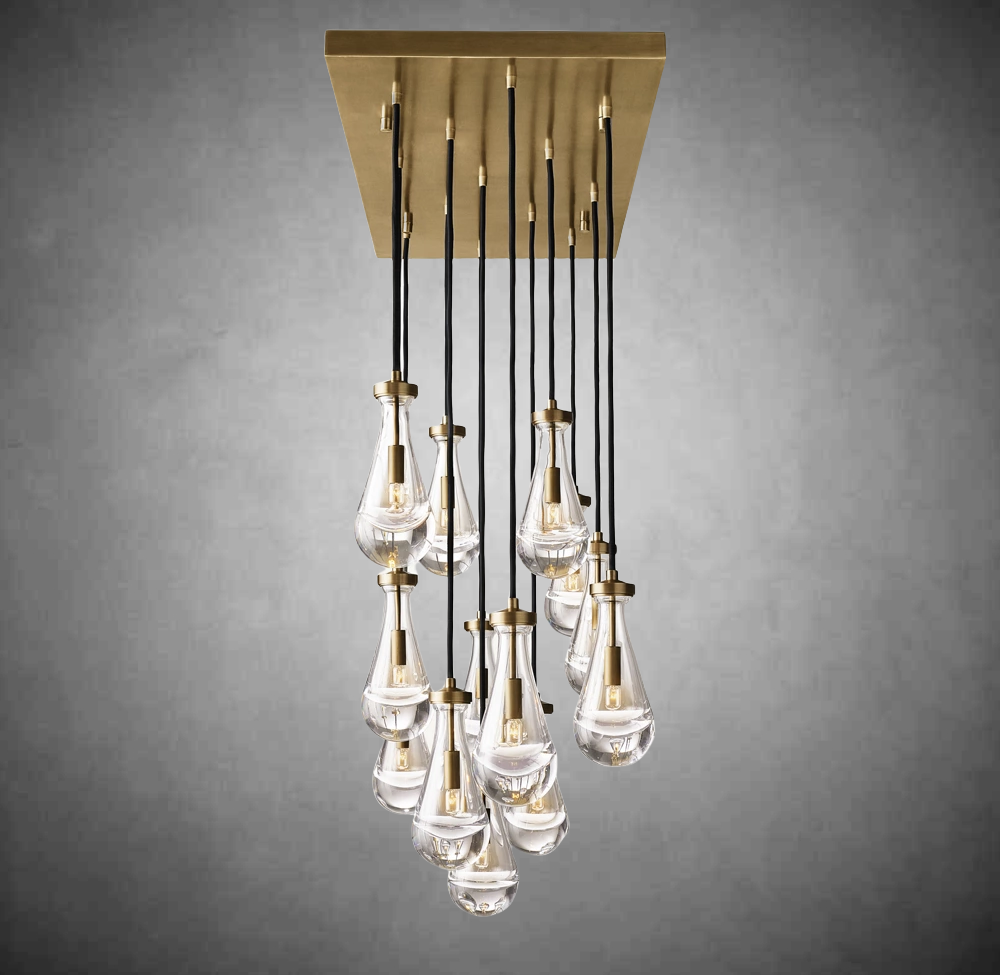 Raindrop Rectangular Chandelier