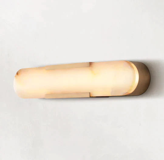 Koltin Melange Elongated Alabaster Wall Sconce, Modern Indoor Decor Wall Lamp Fixtures Wall Light Fixtures J-CHANDELIER