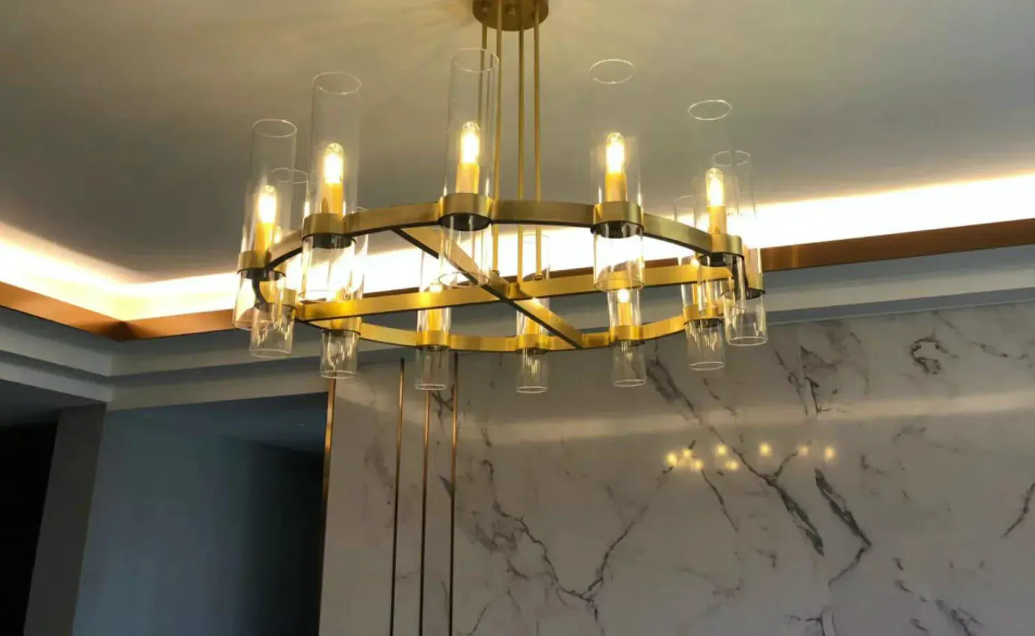 Nova Luxury Glass Round Chandelier 36" 48" 60"