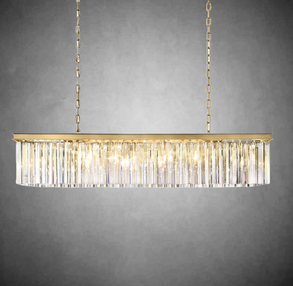 Rhys Rectangular Chandelier 49" 60"