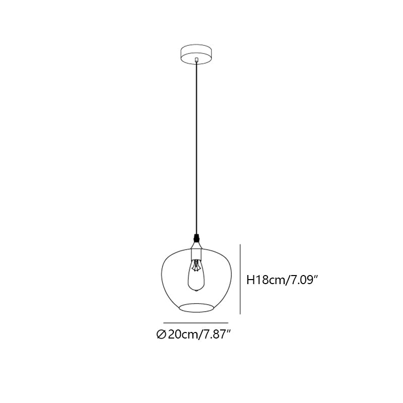 Modern Smoke Gray Glass Lamp Designer Chandelier for Cafe/Kitchen Island/Dining Room Style B