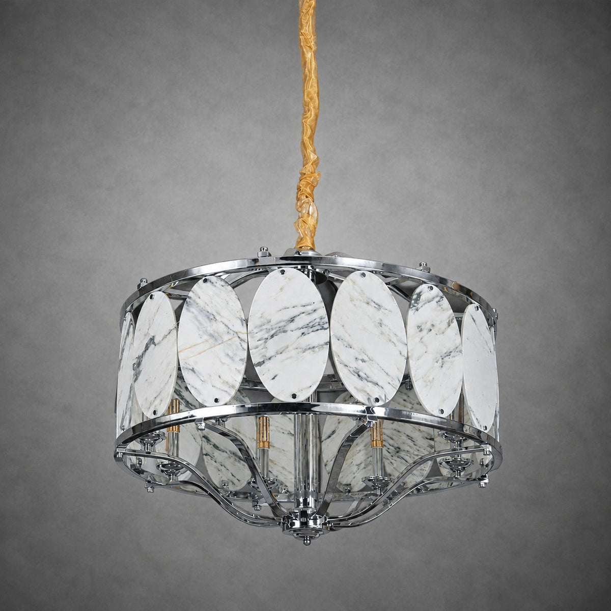 Vintage Lantern Luxury Stone Chandelier