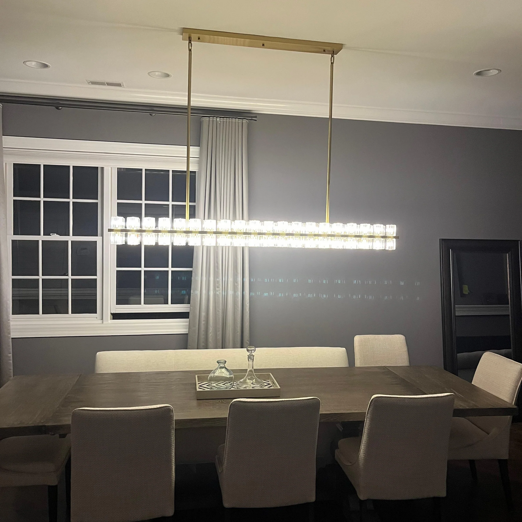 Reger Rectangular Chandelier 54" 72"