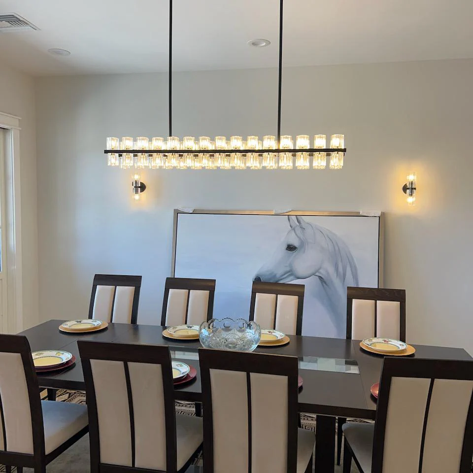 Reger Rectangular Chandelier 54" 72"