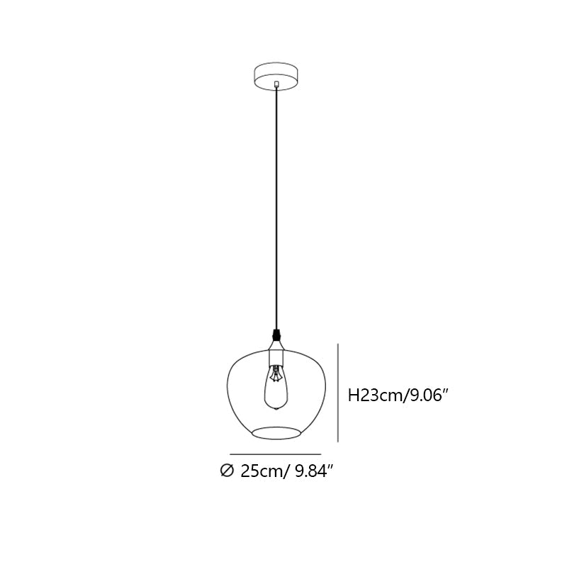 Modern Smoke Gray Glass Lamp Designer Chandelier for Cafe/Kitchen Island/Dining Room Style B