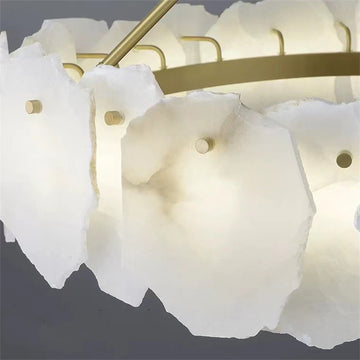August Mordern marble Linear chandelier