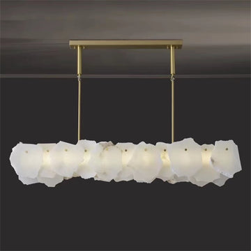 August Mordern marble Linear chandelier