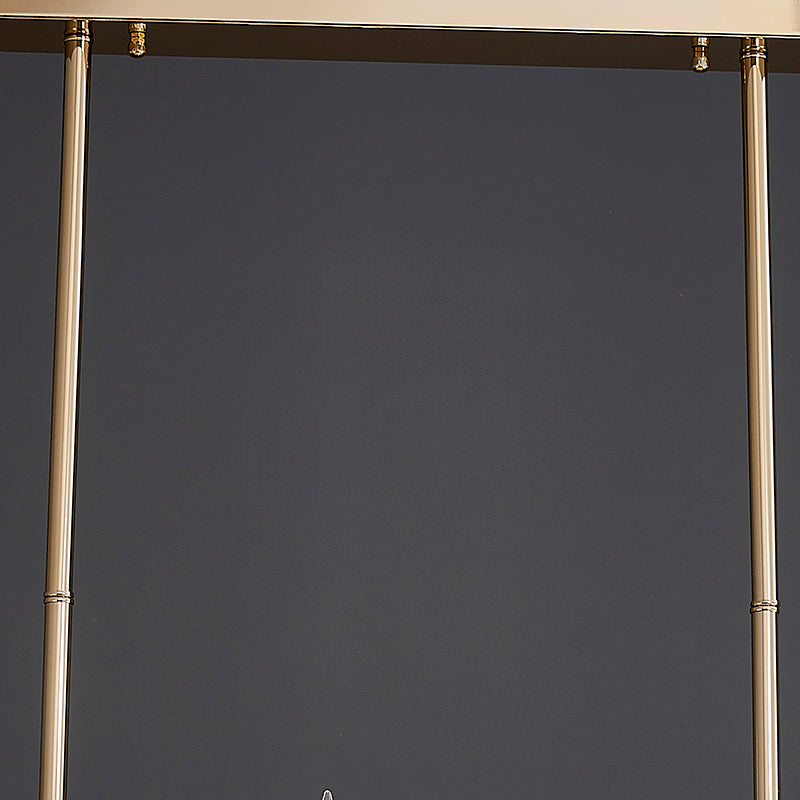 8141L Brass Glass Chandelier