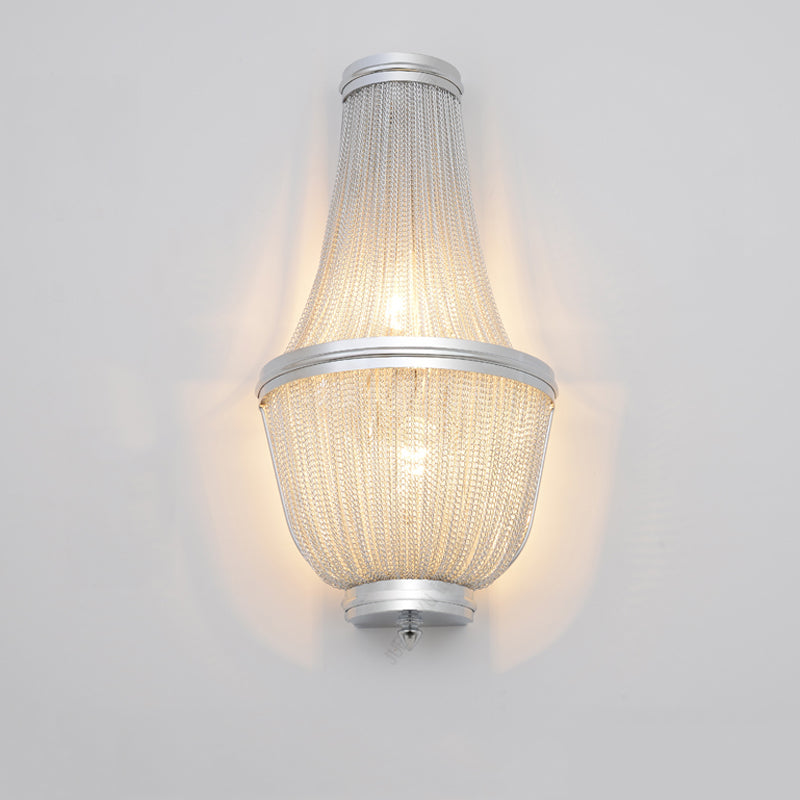 Nyasia Aluminum Chain Wall Sconce for Living Room, Kitchen, Bedroom