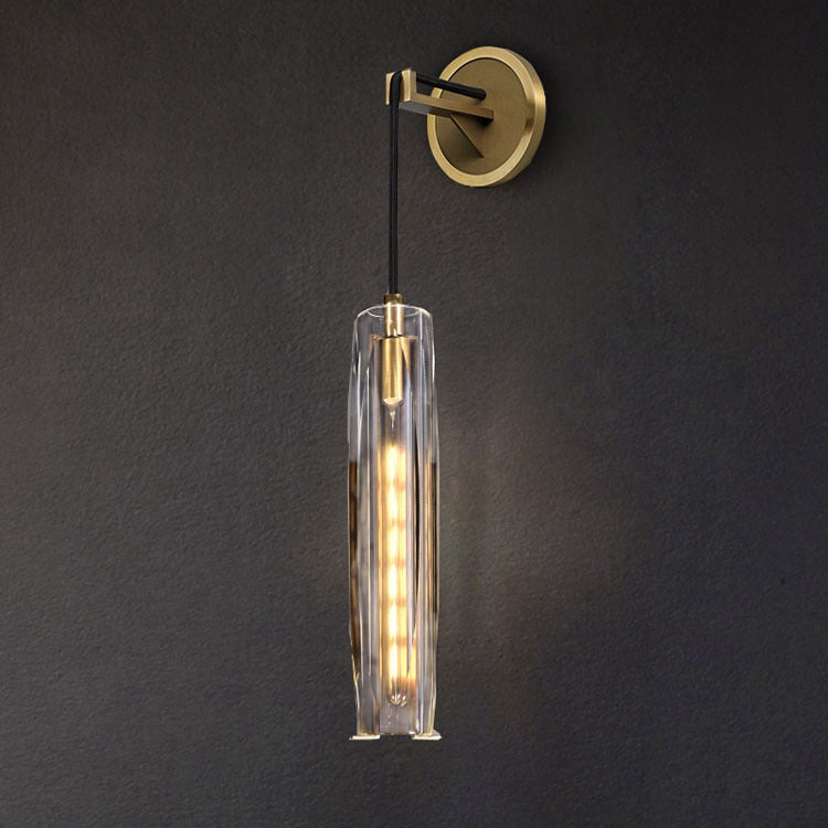 Crystal Lampshade Wall Sconce For Dinning Room