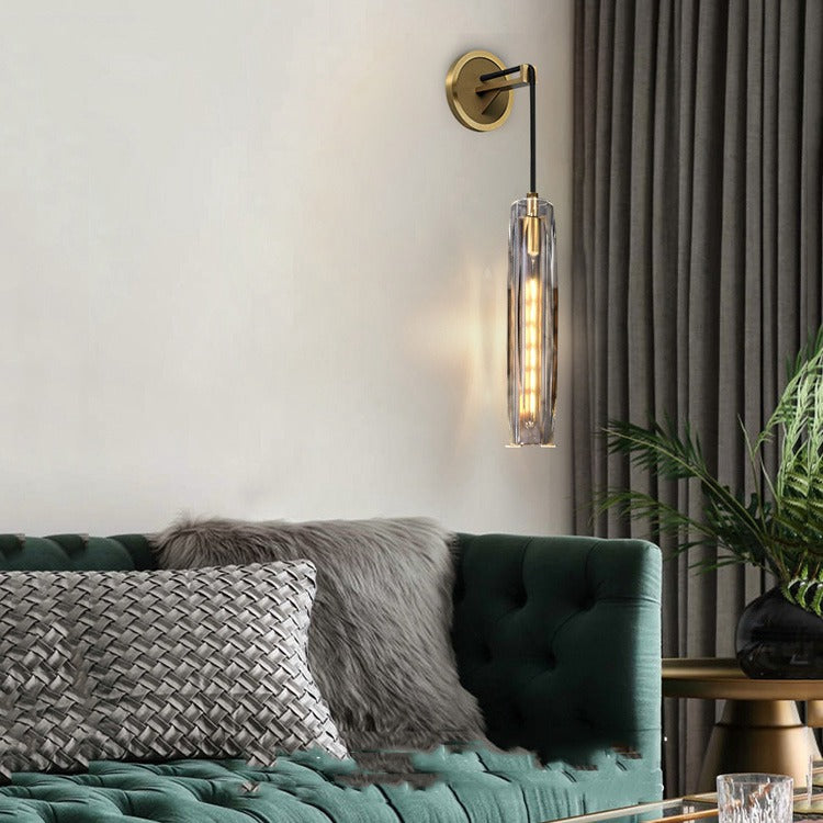 Crystal Lampshade Wall Sconce For Dinning Room