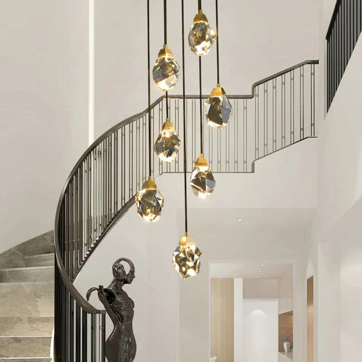 Prism Crystal Multi-Lights Pendant